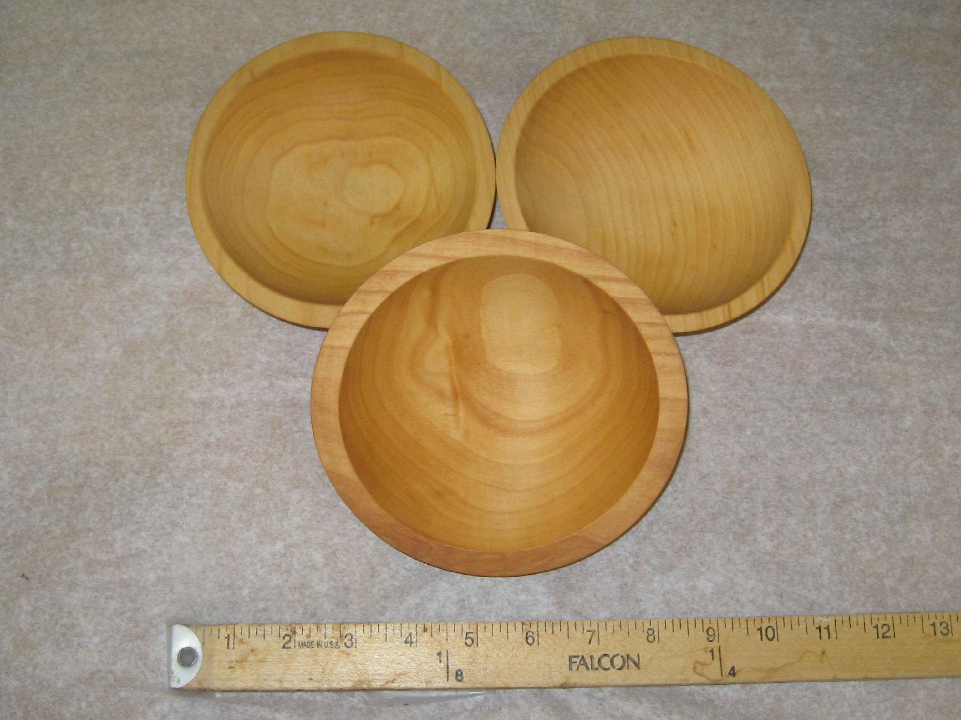 6" MAPLE SALAD BOWL (1st Quality) - Click Image to Close